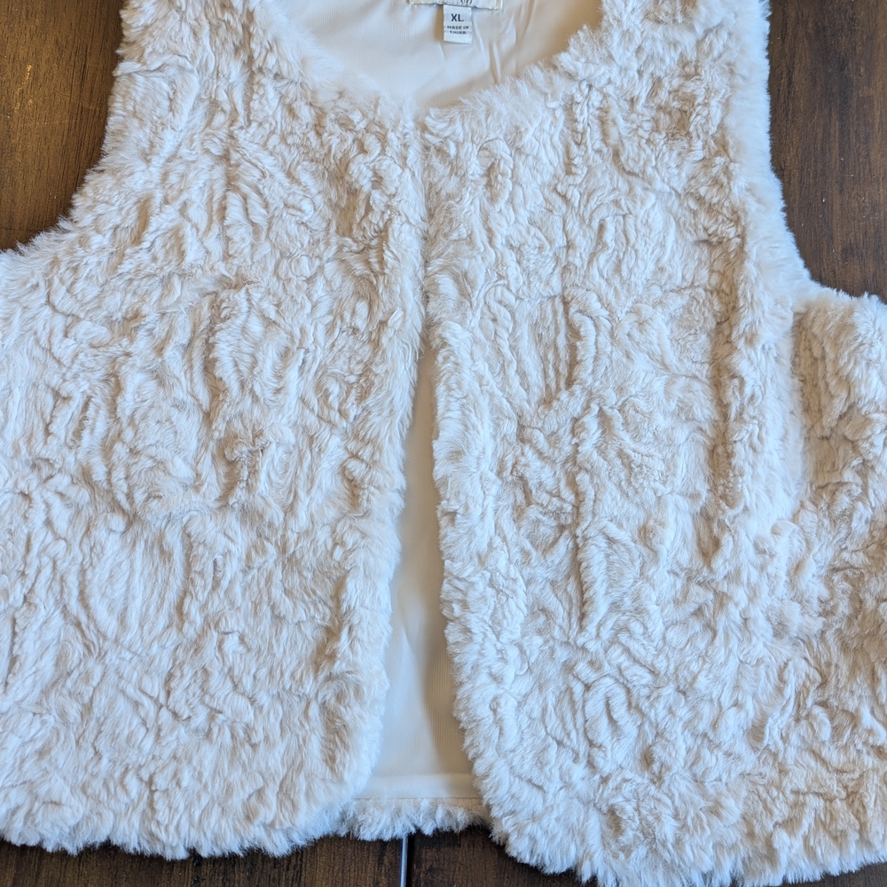 Speechless Kids Faux Fur Vest - White